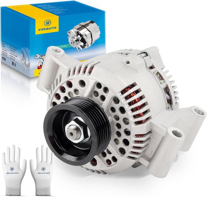 E EZEXPREZE Ezexpreze 7750N New Alternator Compatible With Ford Escort, Ranger, Mazda Pickup 2.3L 2.3 3.0L 3.0 4.0L 5.0 5.0L 5.8 5.8L 1992-1997 92 93 94 95 96 97 F07F-10300-AA F07U-10300-AA F07U-10300-AB AFD0012 - Image 1
